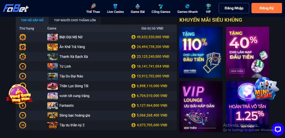 Các chương trình khuyến mãi đá gà hấp dẫn tại 10bet Casino